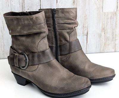 Pikolinos Brujas Slouch Ankle Boots Womans 36 Soft Leather Buckle Boho Western - Image 1 of 4