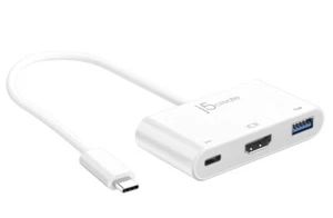 j5create USB Type-C to 4K HDMI and USB-A 3.0 with PD 100W Pass-Through Charging - Picture 1 of 5