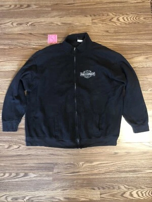 Vintage Harley Davidson Full Zip Sweater Long Sleeve Motorcycle Biker Men’s 5XL - Image 1 of 4