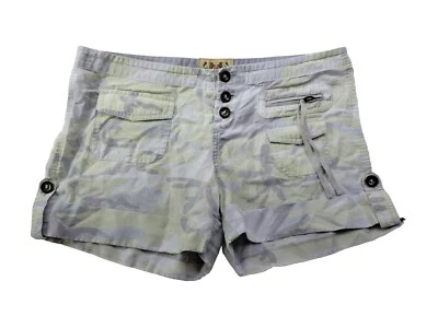 Juicy Couture Women 6 Camo Cuffed Chino Short Lyocell Linen Blend 3.5" - Image 1 of 4
