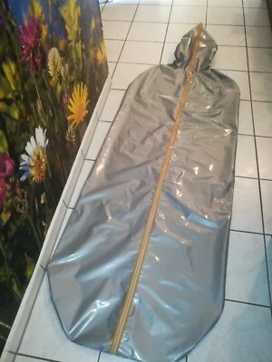 CHUPSAWELT Adult Baby Schlafsack HOCHGLANZ LACK PLASTIK PVC GUMMI STRAFSACK SLEEPINGBAG