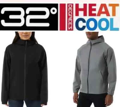 32 Degrees Cool Unisex Waterproof Breathable Rain Jacket - Image 1 of 4