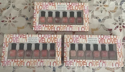 Paquete de 3 esmaltes de uñas Deborah Lippmann Make Me Blush gel laboratorio color profesional 6 botellas Foto 1 de 4