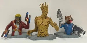 Guardians of The Galaxy Loot Crate Bust Set of 3 Starlord Groot and Rocket - Picture 1 of 6