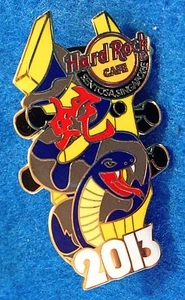 SENTOSA SINGAPORE YEAR OF SNAKE ZODIAC GUITAR HEAD SERIES 13 Hard Rock Cafe PIN - Picture 1 of 1