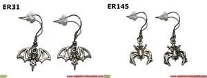 Steampunk Gothic Ohrringe Fledermaus Hypoallergen Edelstahl #ER31 #ER145 - Bild 1 von 12