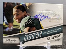 ED DICKSON 2010 Prestige Auto RC Draft Picks Rights OREGON DUCKS /399