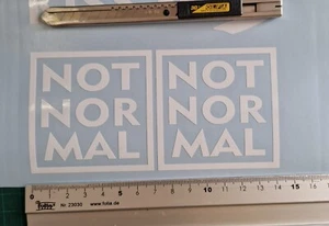 Not Normal MINIcooper Tuning Auto 2 Aufkleber Styling Bunt Folie Sticker - Picture 1 of 5