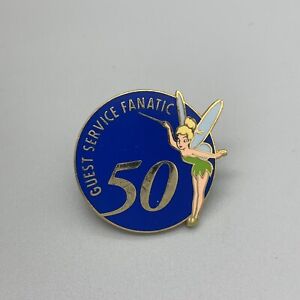 Walt Disney World Cast Member Guest Service Fanatic 50 Tinker Bell Pin Exclusive