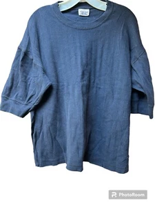 Dunkelblaues schweres Herrenpulloverhemd - Bild 1 von 1