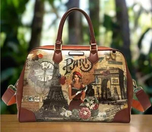 Nuevo Bolso de Lona Nicole Lee PARIS FASHION WEEKENDER - NUEVO CON ETIQUETAS - Imagen 1 de 6