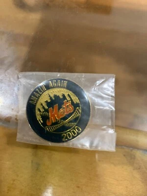 Amazin Again Mets 200 Pin Brooch Baseball world Series /rare And Mint Condition - Image 1 of 3