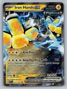 Pokémon 2023 Iron Hands ex 070/182 Paradox Rift - PAR EN Holo - Picture 1 of 2