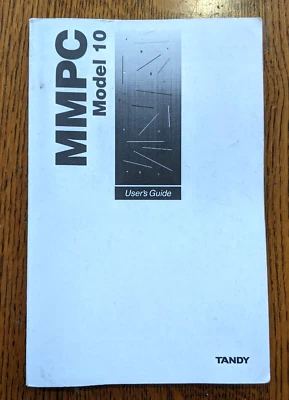 SUPER RARE Vintage 1993 Radio Shack Tandy 3100 MMPC Model 10 User's Guide - Image 1 of 4