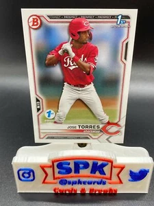 Bowman Draft 2021 primera edición BD-125 José Torres Cincinnati Reds 1er Bowman - Imagen 1 de 1