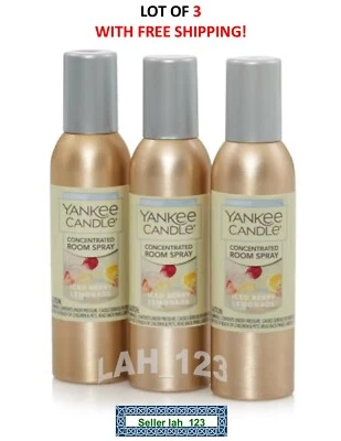 LOTE DE 3 VELAS YANKEE LIMONADA DE BAYAS HELADAS 1,5 oz ea~NUEVO+FRESCO+CON ENVÍO Foto 1 de 2