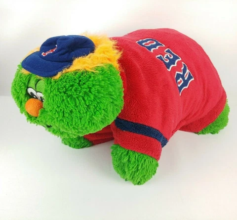 MLB Boston Red Sox Wally Green Monster Mascot Pillow Pet 18"My Pillow Pets Plush Cover