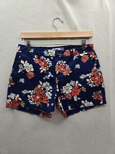 NWT Old Navy Women’s Navy Blue Floral Print 100% cotton Shorts Size- 4