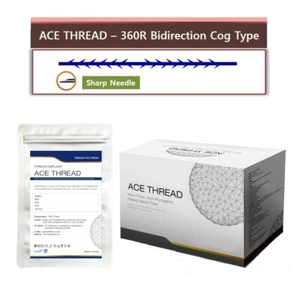 ACE PDO Thds-PDO Collagen enhancing Threads-360R Bidirection Cog/Sharp (100pcs) - Picture 1 of 4