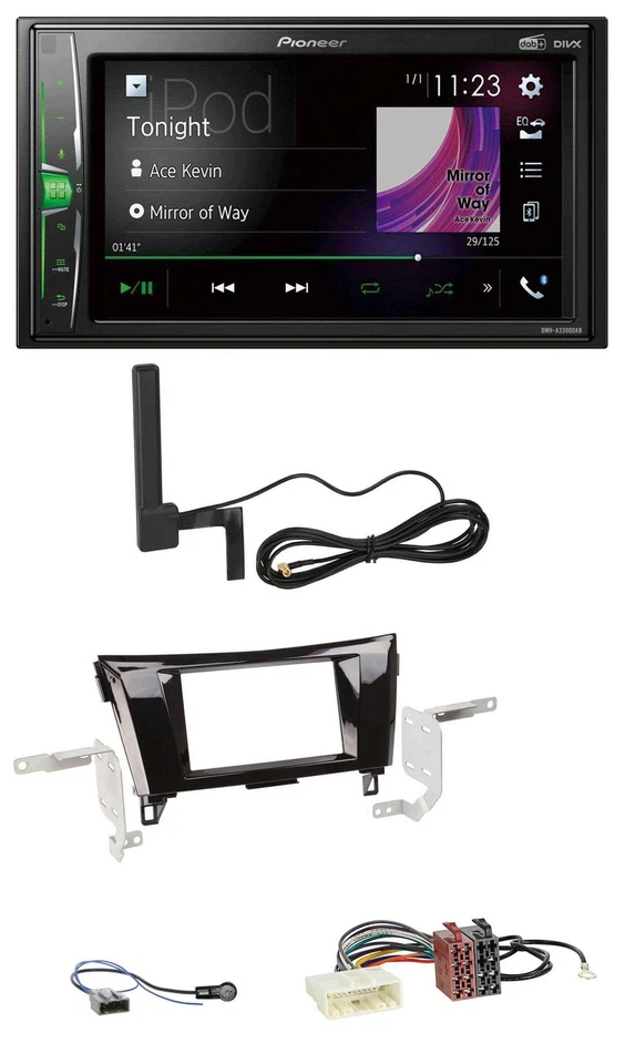 Pioneer MP3 DAB AUX 2DIN Bluetooth Autoradio für Nissan X-Trail 2014-2022 Klavie - Bild 1 von 4