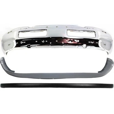 Bumper Kit For 1994-1996 Dodge Ram 1500 1994-2002 Ram 2500 Ram 3500 Chrome Steel Foto 1 de 4