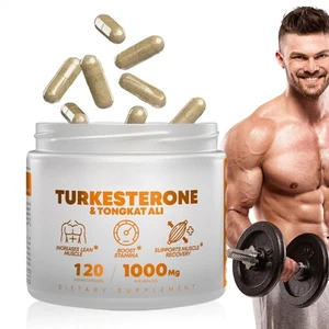 Turkesterone 1000 mg (120 cápsulas) suplemento de crecimiento y recuperación muscular magra - Imagen 1 de 7