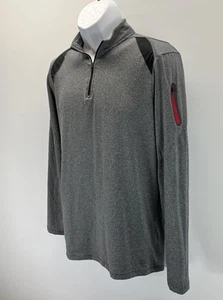 RBX Shirt Mens M Gray Xtrain Performance 1/4 Zip Pullover Polyester Blend - Picture 1 of 9