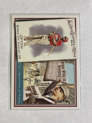 2010 Topps Allen & Ginter's - This Day in History Джастин Аптон #TDH52 - Изображение 1 из 2