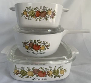Corning Ware Spice of Life 3er Set - P-43-B, P-82-B, A-1-B Kasserollen mit Deckel - Bild 1 von 24