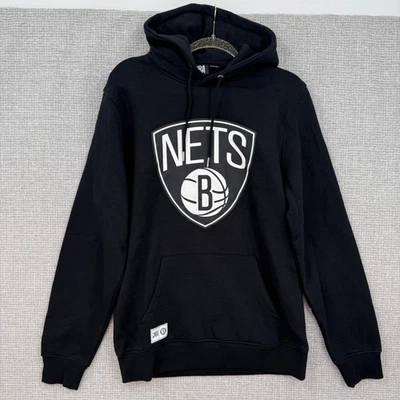 Brooklyn Nets NBA Black Hoodie Men's Size L Hooded Sweatshirt - Image 1 of 4