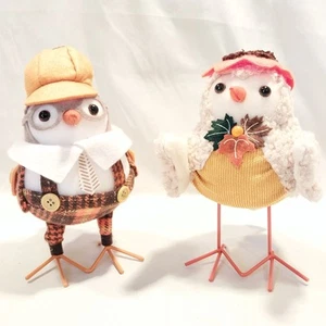 2 WALMART 2024 Halloween Fall Thanksgiving Featherly Friends HARVEST Fabric Bird - Picture 1 of 8