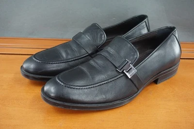 Zapatos sin cordones Bruno Magli Pablo para hombre talla 8,5 M de cuero negro Portugal Foto 1 de 4