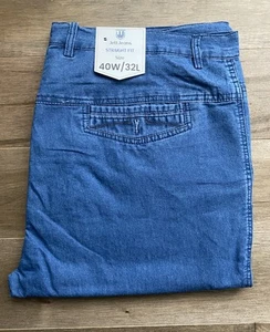 NEW Jett Jeans Men's Straight Fit Stretch Jeans Medium Blue Size 40W/32L NWT - Picture 1 of 8
