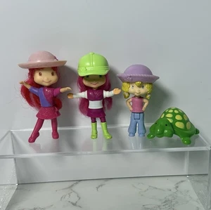 Vintage Strawberry Shortcake Tea Time Schildkröte und 3 McDonalds Puppen - Bild 1 von 7