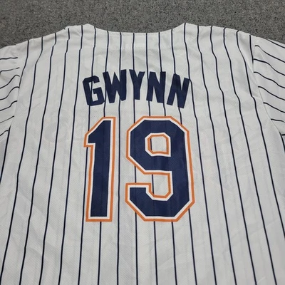 San Diego Padres Jersey Adult Medium White Blue Orange Tony Gwynn '98 SGA Shirt  - Image 1 of 4