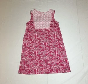 Vineyard Vines Girls Size 5 Pink Tropical Print Sleeveless Shift Dress - Picture 1 of 11