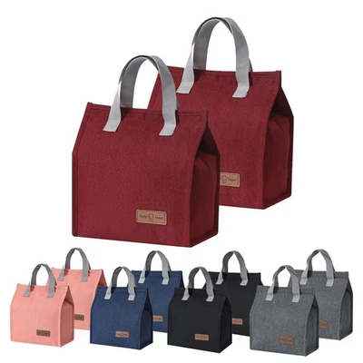 Обед сумка изолированная, ланч коробка сумка, многоразовый ланч сумка с короткими ручками, ланч коробка Contai... - Изображение 1 из 4