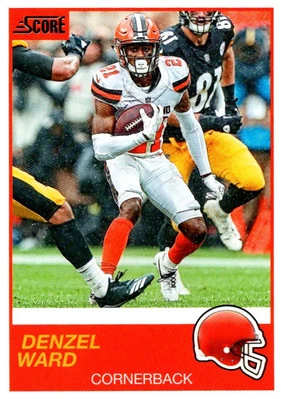 2019 Score Red Denzel Ward Cleveland Browns #108 - Image 1 of 2