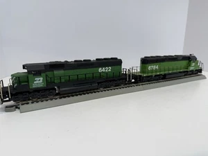HO Scale Burlington Northern Locomotive #6422 and B unit #6784 See Video & Pics! - Picture 1 of 13