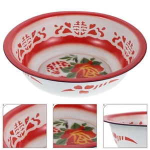 Vintage Enamel and Basin Washtub for Face Cleansing Pasta Noodles Bowl - Picture 1 of 12
