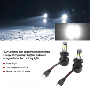 *2pcs Vehicle X7‑COB 6500K H7 LED Headlight High Front Light Bulb Aluminum ABS - Picture 1 of 12