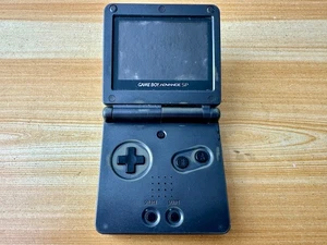 Nintendo Gameboy Advance SP AGS101 Onyx Black Handheld Console - Parts or Repair - Picture 1 of 10