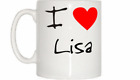 Kubek I Love Heart Lisa
