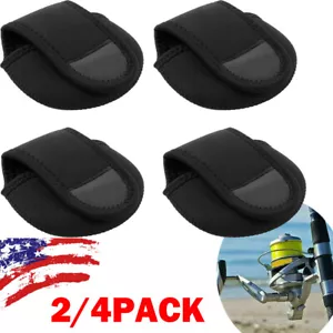 2/4x Fishing Reel Cover Bag Protective Baitcasting Trolling Case USA - Picture 1 of 22