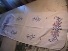 2 Vintage Table Embroidered Table Runners