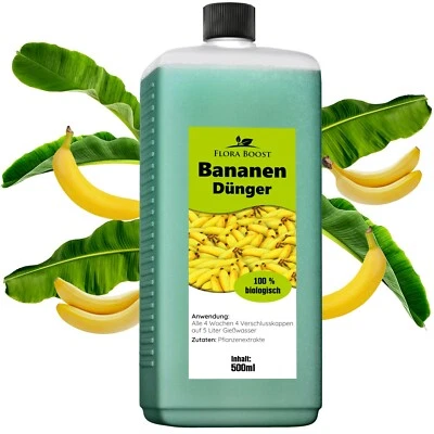 FLORA BOOST Bananen Pflanzen Dünger Flüssigdünger für Bananen Stauden Musa 500ml