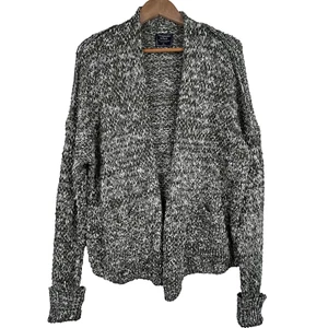 Abercrombie & Fitch NWT Olive Green Cardigan XL Open Front Pockets Preppy - Picture 1 of 9