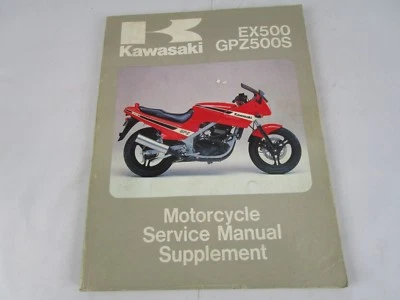 Kawasaki GPZ500 EX500 Service Repair Manual Supplement 99924-1082-51 NINJA - Image 1 of 4