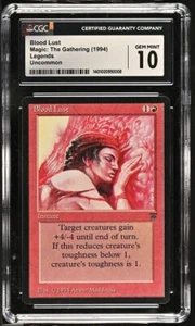 MINT BLOOD LUST MTG Legends Set English CGC Graded Magic Card RARE bgs psa OOP - Picture 1 of 2
