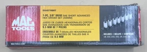 MAC TOOLS SXHS7RBRT 7-PC. 3/8" DRIVE SAE R.B.R.T.™ SHORT HEX DRIVER (MVP028338) - Picture 1 of 3